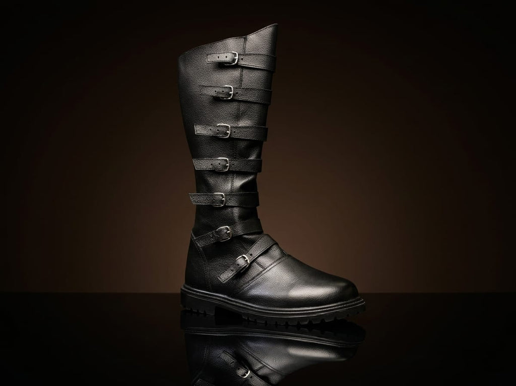 Customize Multi-Buckle Knee High Renaissance Boot