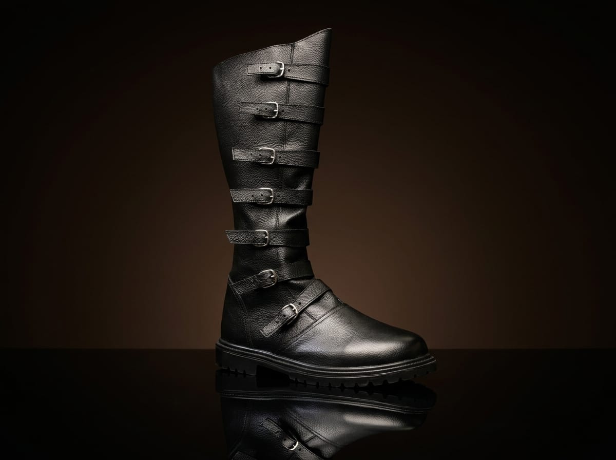 Customize Multi-Buckle Knee High Renaissance Boot