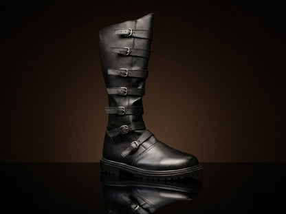 Customize Multi-Buckle Knee High Renaissance Boot