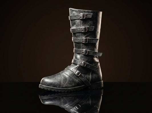 Customize Multi-Buckle Knee High Renaissance Boot