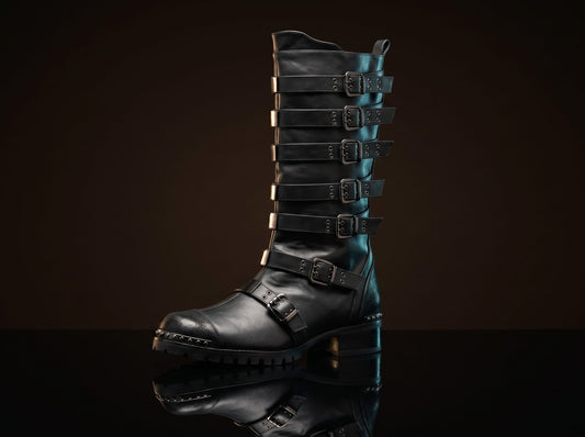 Customize Multiple Buckle Steampunk Boots