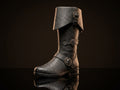 Customize Brigand Boots, Pirate Boots, Octopus Buckle Zip Side Cuffed Knee High Boots