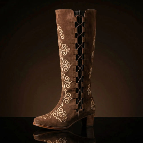 Customize 60s & 70s Gogo Gladiator Embroidered Boots (Custom Order Only)