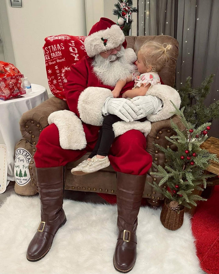 Santa Claus Embroidery Boots