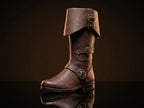 Customize Brigand Boots, Pirate Boots, Octopus Buckle Zip Side Cuffed Knee High Boots