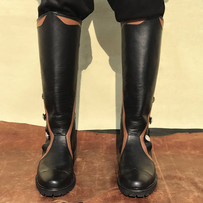 noirtide Custom-Made Knee High Custom Renaissance Boots