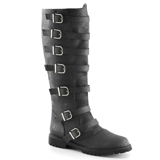 noirtide Custom-Made Multi-Buckle Knee High Renaissance Boots