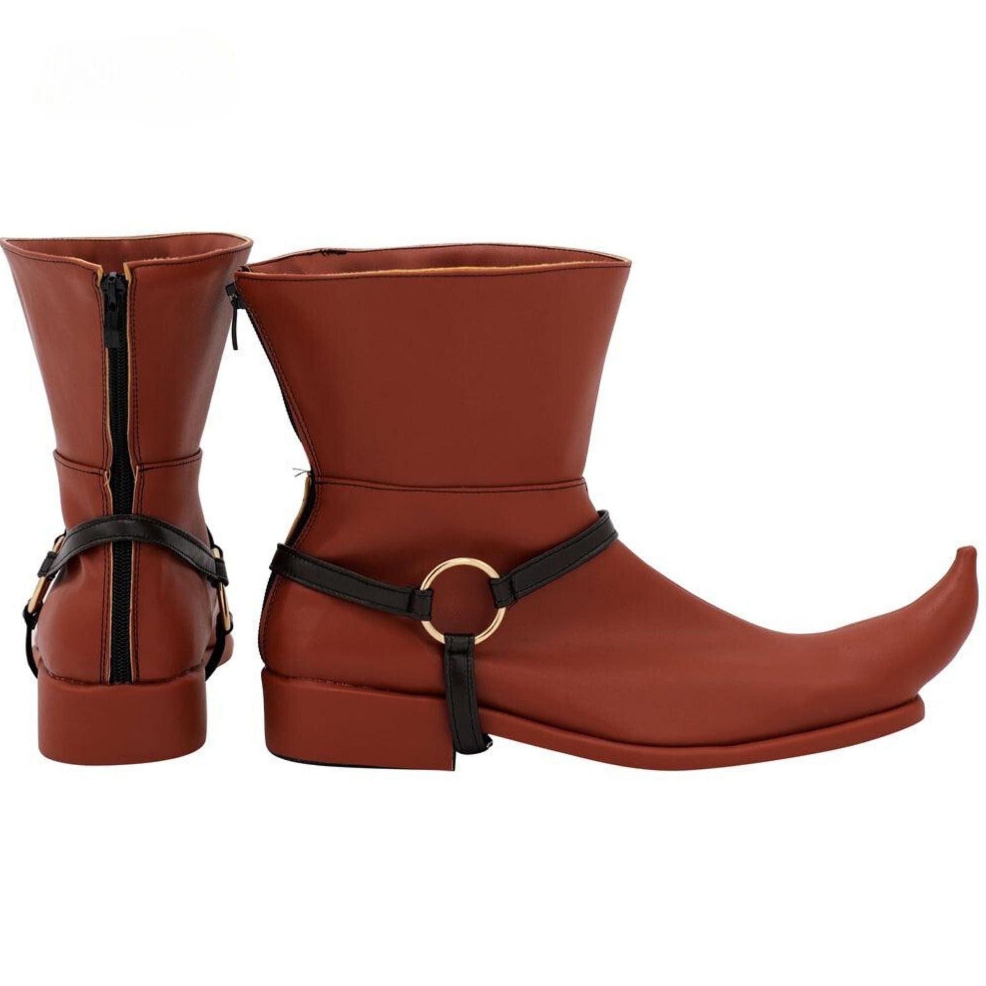 noirtide Legend of Zelda Skull Kid Cosplay Boots, Men Handmade Custom Boots