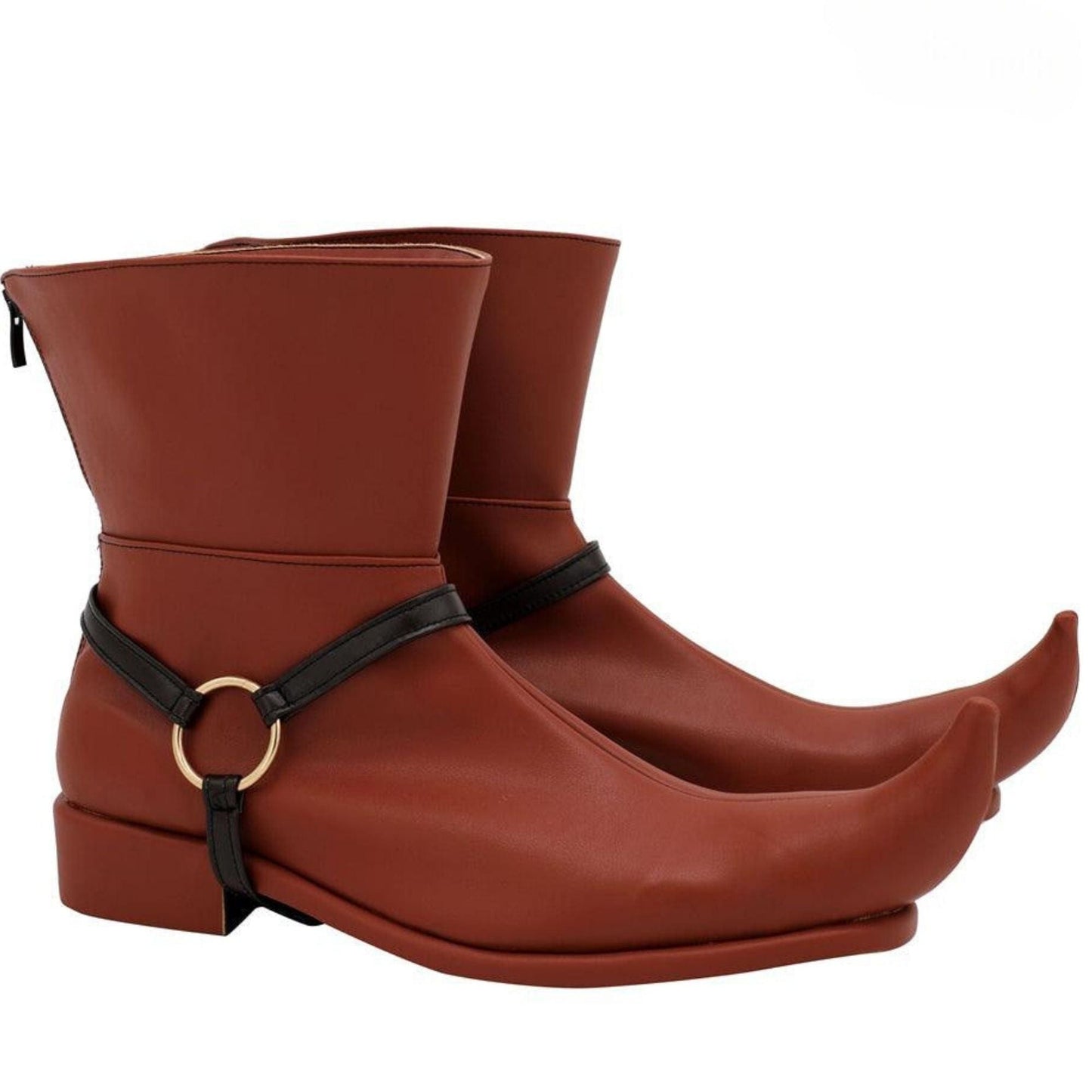 noirtide Legend of Zelda Skull Kid Cosplay Boots, Men Handmade Custom Boots